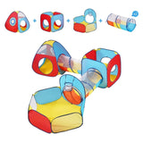 5 in 1 Kids Play Tent with Tunnel, Basketball Hoop for Boys, Girls, Babies and Toddlers, V952-PPSDZPX5DCS0ZMG6CV0