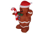 4.92ft Christmas Inflatable Gingerbread Man Cute Rapid Inflation Blow Up Gingerbread Man for Garden V1294-YM0901-3115230113513