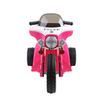 Rigo Kids Electric Ride On Patrol Police Car Harley-Inspired 6V Pink RCAR-MBIKE-POLICE-PK