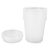 5 Set Orchid Pots with Holes and Saucers Breathable Clear Plastic Orchid Planter Plant Pot for V1294-YM0901-3111240151711