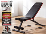 Powertrain Adjustable Weight Bench w/ Incline Decline and 7 Backrest Positions WBD-DDS-03M