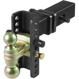 Adjustable Trailer Hitch, 15cm Drop & 11.43cm Rise Hitch Ball Mount with 6.35cm Receiver, Solid V952-SQTQJTCB25221G4VYV0