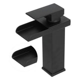 G1/2 Cold Hot Mixer Water Tap Black Faucet with Long Handle for Bathroom Hotel Homestay V1294-YM0710-3112210077111