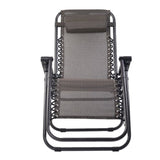 Gardeon 2PC Zero Gravity Chair Folding Outdoor Recliner Adjustable Sun Lounge Camping Beige FF-ZGC-BEX2