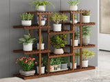 Large Wood Plant Stand Shelf V767-XJJ149