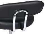 Levede Swivel Office Chair Round Rolling Stools PU Leather Height Adjustable BR1071-BK-M-AU