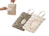 2 PCS Floral Quilted Baby Wipe Holder Pouch with Strap, Reable Portable Wipes Case for Stroller & V1258-DP02-F-421