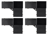 Pergola Bracket Kit 4''x4'', 4pcs 3-Way Heavy Duty Corner Bracket Woodworks DIY V952-LPJJST4PCS4X7SP6AV0
