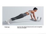 BLACK Three-in-One Training Board Push-Ups, Planks & Resistance Band Workouts Your All-in-One V1102-PBZC002