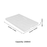 Plastic Ice Box White Reusable Instant Freeze for Outdoor Storage V1369-AZ3-W-11005