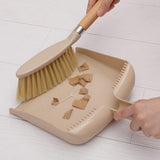 2 Set Mini Dustpan and Brush Set for Desk and Keyboard Beige V1237-ZY-818-213