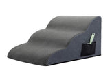 Pawz 3 Steps Pet Stairs Dog Ramp High Density Foam Grey PT1284-3