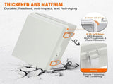 Outdoor Electrical Junction Box, 300 x 200 x 180 mm, ABS Plastic Electrical Enclosure Box with V952-SLJXHABS12X86XOWLV0