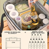 Portable Insulated Cooler Bag for Camping and Picnics, Durable Thermal Storage Tote, Blue V1188-MS-617-039