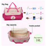 Coffee 5-Piece Mommy Bag Set - Large Capacity Diaper Bags for Baby Travel, Tote and Shoulder Bags V888-ELOSUNG17290