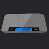 Digital Kitchen Scale Plated Silver LCD Display Easy Unit Switch Peeling Function V1366-AZ2-W-13964