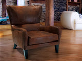 Salerno Brown Microfibre High Back Armchair V1041-JLC-1081FABRIC