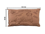 Aussie Made Comfy Pet Bed Futon Dog 102cm Wool Blend Large - Brown D0182