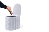 Portable Camping Toilet Folding Toilet for Adults with Lid -Gray V1308-DSZKI-5-2