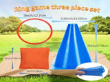 Spelset - 3-in-1 plastic kegel ring toss game - sandbag for kids - garden playset - indoor and V1259-DP01-BO-4