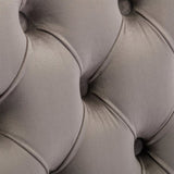 AADEN 4x Velvet Dining Chairs with Golden Metal Legs-Grey V226-SW1501GY-2