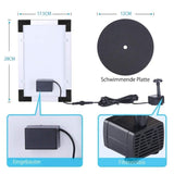 5W Solar Fountain Pump with 6 Nozzles, Floating Bird Bath, Solar Powered Garden Water Pump V1188-MS-325-1376