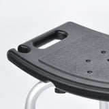 Yippee Adjustable Curved Shower Stool Seat - Black V346-YIP-201C