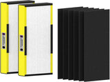 2 Pack FLT5000 True HEPA Replacement filter C for AC5000, AC5000E, AC5250PT, AC5350B, AC5350BCA, V1258-DP02-WO-677