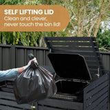 PlantCraft Double Wood Wheelie Bins Storage Shed, 2 Door Garbage Rubbish Bin Enclosure V219-GBGWODPCG2DA
