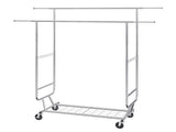 Heavy Duty Clothes Rack, Double Hanging Rod Clothing Garment Rack for Hanging Clothes, Adjustable V952-JYKCYJ4858221BPVDV0