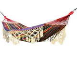 Backyard Hammock with Tassels 500lb Load Bearing Single Double Hammock with Hanging Ropes for V1294-YM0901-3116240018211