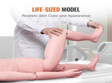 Nursing Training Manikin, Male Life Size Demonstration Human Manikin for Nursing Training, V952-HLRTMXDBLNXH3GWPCV0