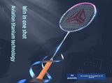 ESPER V6 Badminton Racket 46T Graphene Carbon 3U Ultra-Light 7.0mm Slim Shaft Woven-Ti Titanium V1232-YMQPV6003