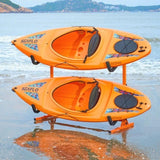 Freestanding Kayak Storage Rack, Kayak Stand for 2 Kayak Canoe Paddleboard, Heavy-duty Steel Kayak V952-DLS2G0000000ADO3DV0