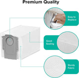6 Packs Disposable Dust Bags or QV35A, Saros10series, Saros20, Saros 20 Sonic, QrevoCurv2low, V1259-DP01-F-357