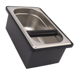 Coffee Knock Box Rubber Coffee Box with Removable Stainless Steel Ground Container for Cafe Bar L V1294-YM0703-3118230088812