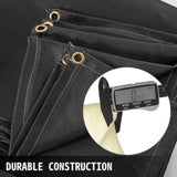 VEVOR 6 x 10 Ft Blanket Black Fiberglass Blanket Portable Fiberglass Fire Retardant Blanket V952-HT6X10HS000000001V0
