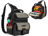 Versatile Single-Shoulder Crossbody Tool Bag with Multi-Compartment Storage, Durable Fabric and V1341-ZY-GFDR2PGT-BLACK
