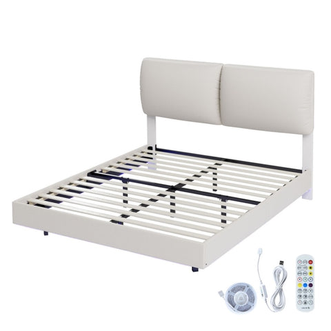 Levede Queen Floating Bed Frame BF1059-Q-BG