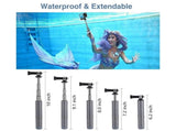 Portable Sport Camera Holder Stand Selfie Stick Mini Tripod for DJI OSMO Action Silver Grey V1263-JX-1280