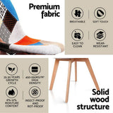 1 Artiss Dining Table and 4 Chairs Set DSW White DSET-DSW100-56FBX4