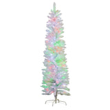 Candy Floss White 1.8m Pre-Lit Multicolour Slim Christmas Tree 112_OPCW6