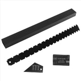 4Pcs Luthier Tools Set Guitar Neck Notched Straight Edge String Action Gauge Ruler Fret Rocker Fret V1370-AZ4-07820