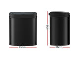 Devanti 50L Sensor Bin Motion Rubbish Automatic Black SB-D-50-BK