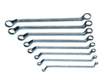 Wurth Double-End Box Wrench Set, Deep Offset 8 Piece Metric, POWERDRIV Bi-Hex, Chrome Vanadium V563-WURTH-071330540
