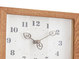 Japanese Retro Wall Clock Walnut Wood Glass Small Decorative Rectangular Wall Clock with Pendulum V1294-YM0901-3115240110511