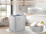 3Pcs Laundry Hamper Cart Large Capacity Bags High Load Bearing Capacity Removable V1192-AZ-W-21682