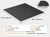 Carpet Tiles Reusable, 20"x 20" Carpet Squares With Padding Attached, Soft Padded Carpet Tiles, Easy V952-KCXFKDT2020YI2QM3V0