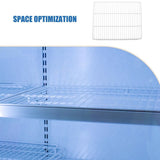 Metal Refrigerator Partition Board White for Freezer and Fridge Organization V1369-AZ3-W-16615