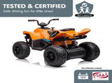 Kahuna Licensed MCL35 McLaren Kids Toy Ride On Electric Quad Bike - Orange CAR-MCL-35L-OR